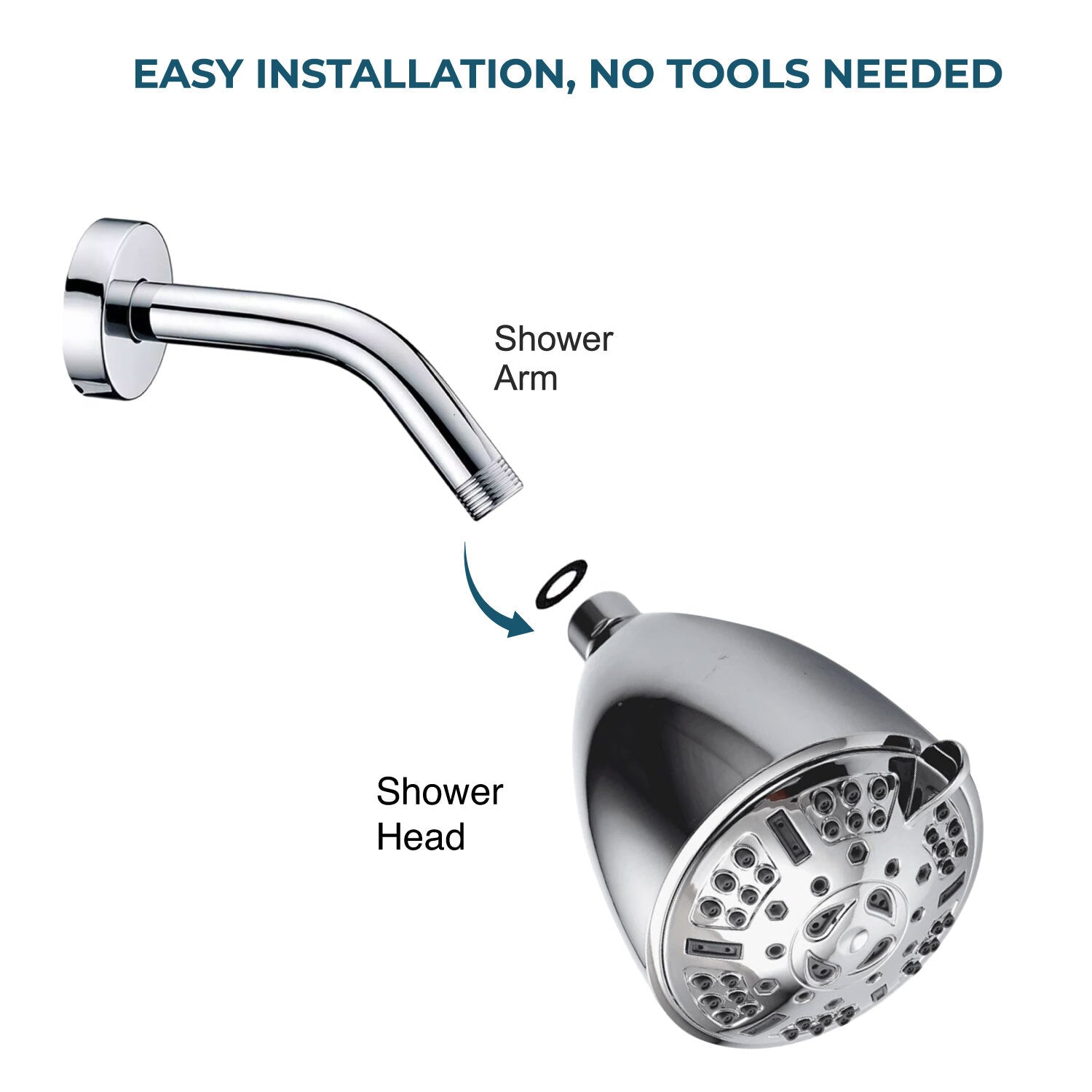 20 Stage Filtration Bell-Shaped Wall Shower Head 20-stage filter cartridge detail