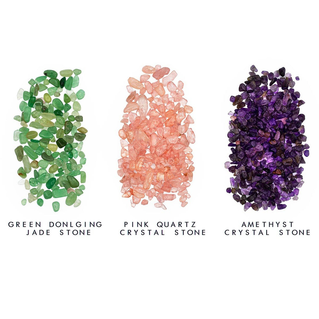Replacement Chakra Stones - assorted coloured chakra crystals shown loose