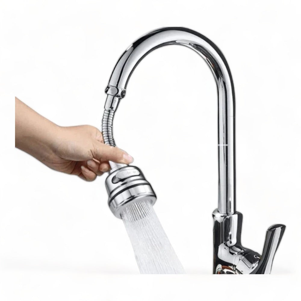 MineralStream 360° Kitchen Faucet attached to a kitchen tap