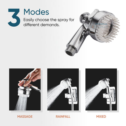 Dog Spa Shower Head kit laid out with showerhead, 1.5m hose and shower head holder