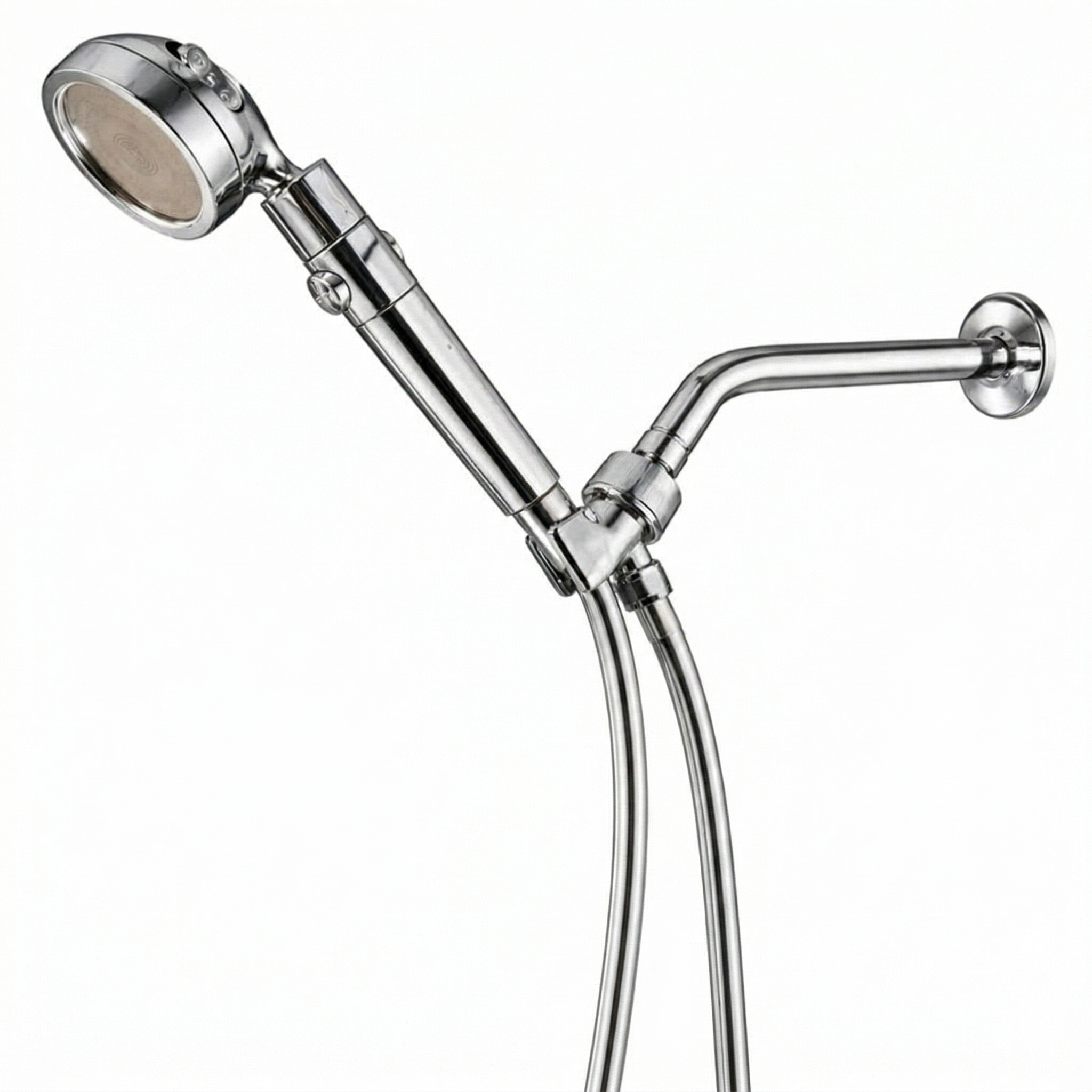 MineralStream Duo Shower Head front view of the showerhead