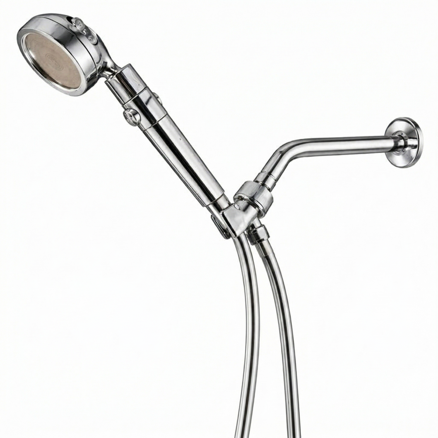MineralStream Duo Shower Head front view of the showerhead
