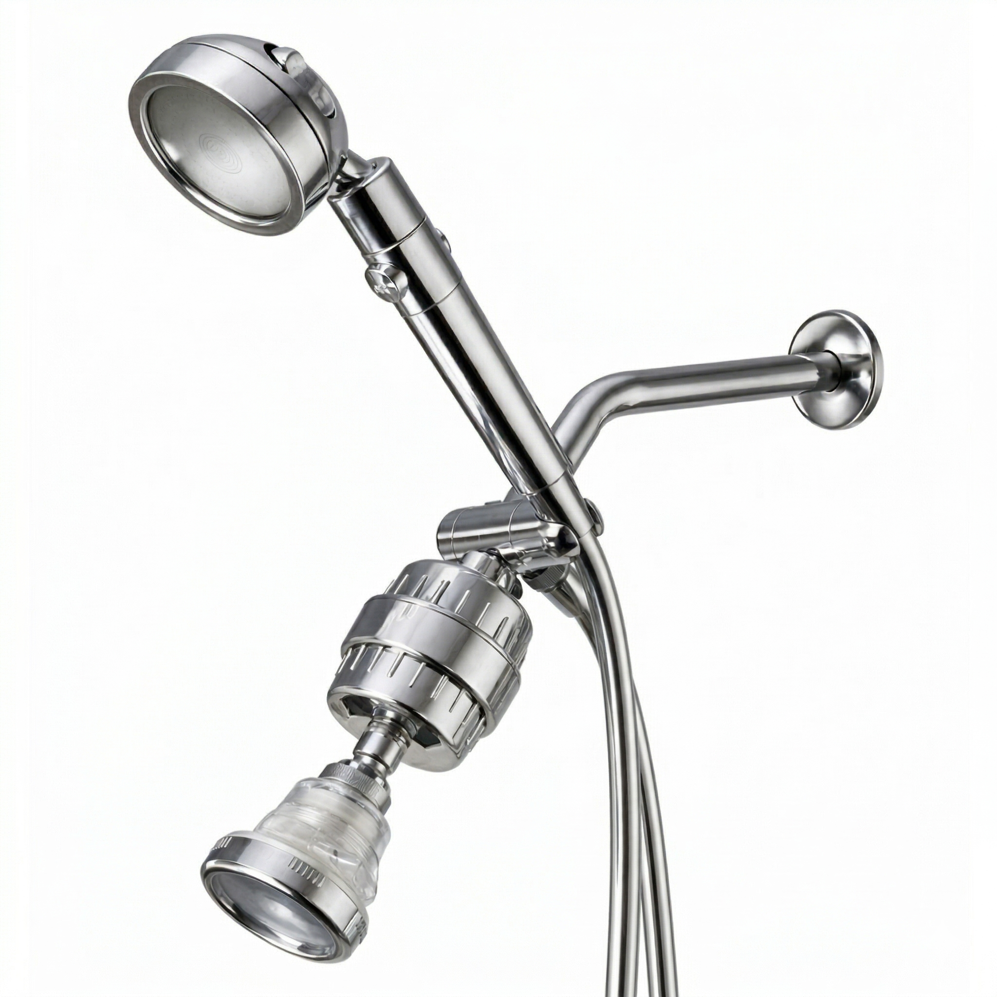 MineralStream Duo Dual Shower System - handheld and wall shower head kit