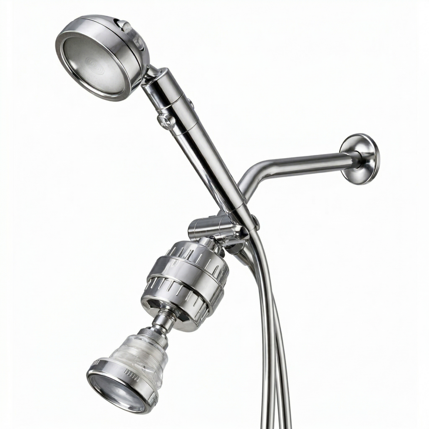 MineralStream Duo Dual Shower System - handheld and wall shower head kit
