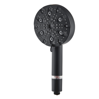 MineralStream Luxe 9 Mode High Pressure Showerhead in matte black finish