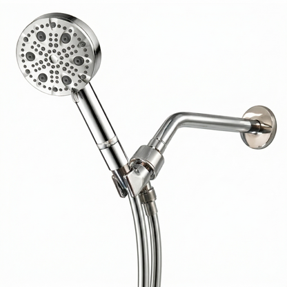 MineralStream Luxe 9 Mode Showerhead Essentials Kit in chrome