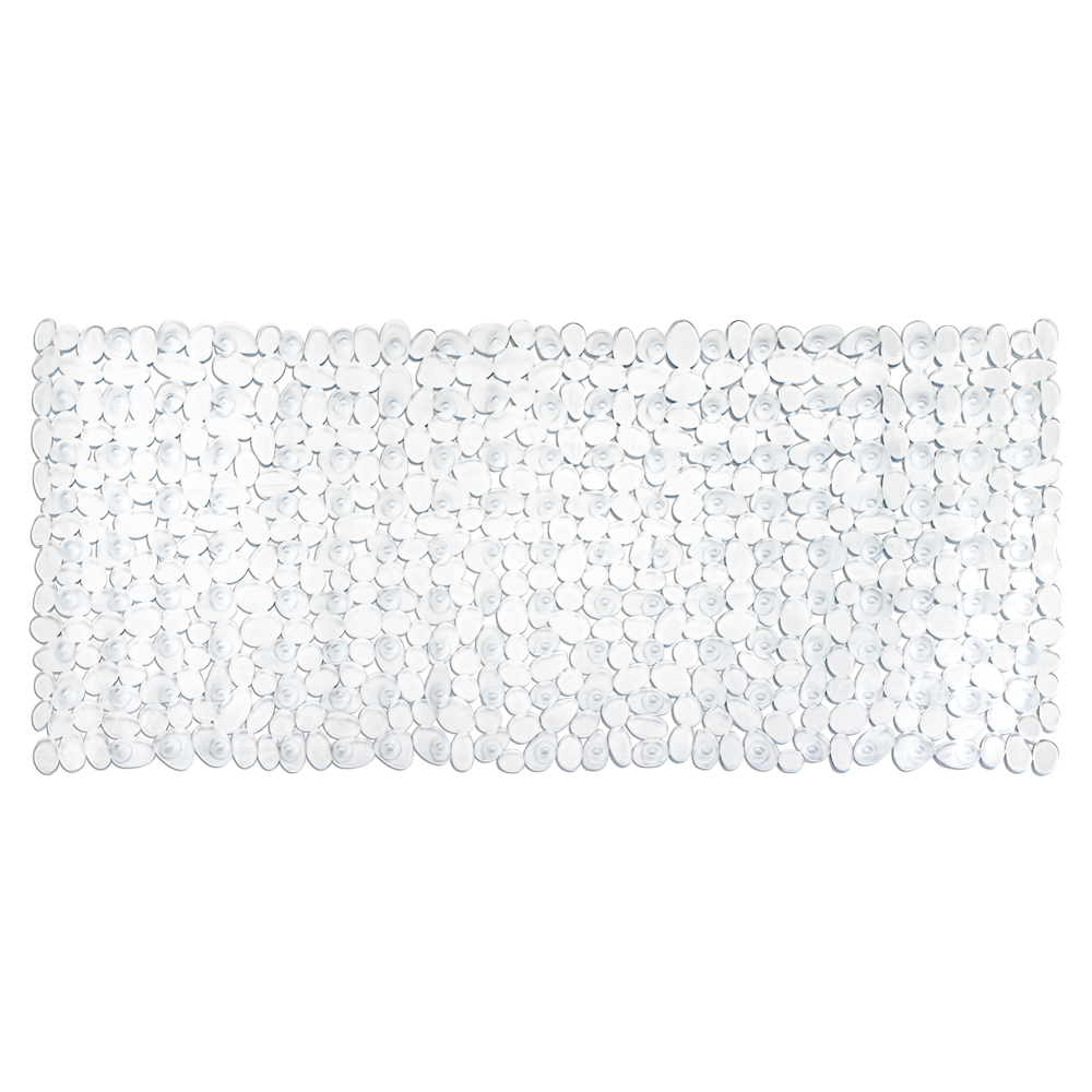 MineralStream Anti Slip Bath Mat in transparent, close-up of grip surface
