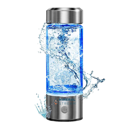 MineralStream Hydrogen Water Bottle front view