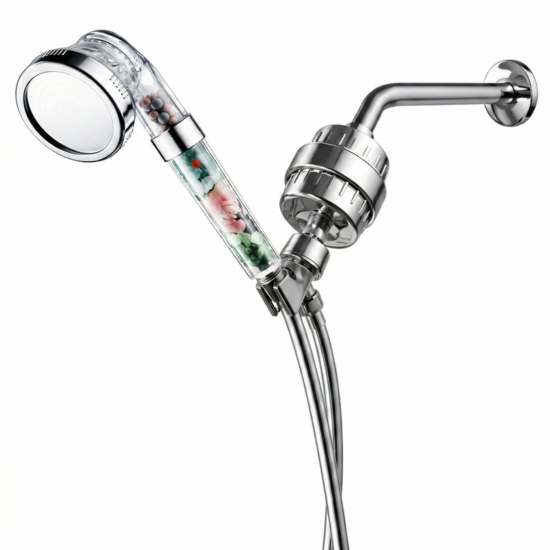 MineralStream Chakra Showerhead Complete Shower Kit front view