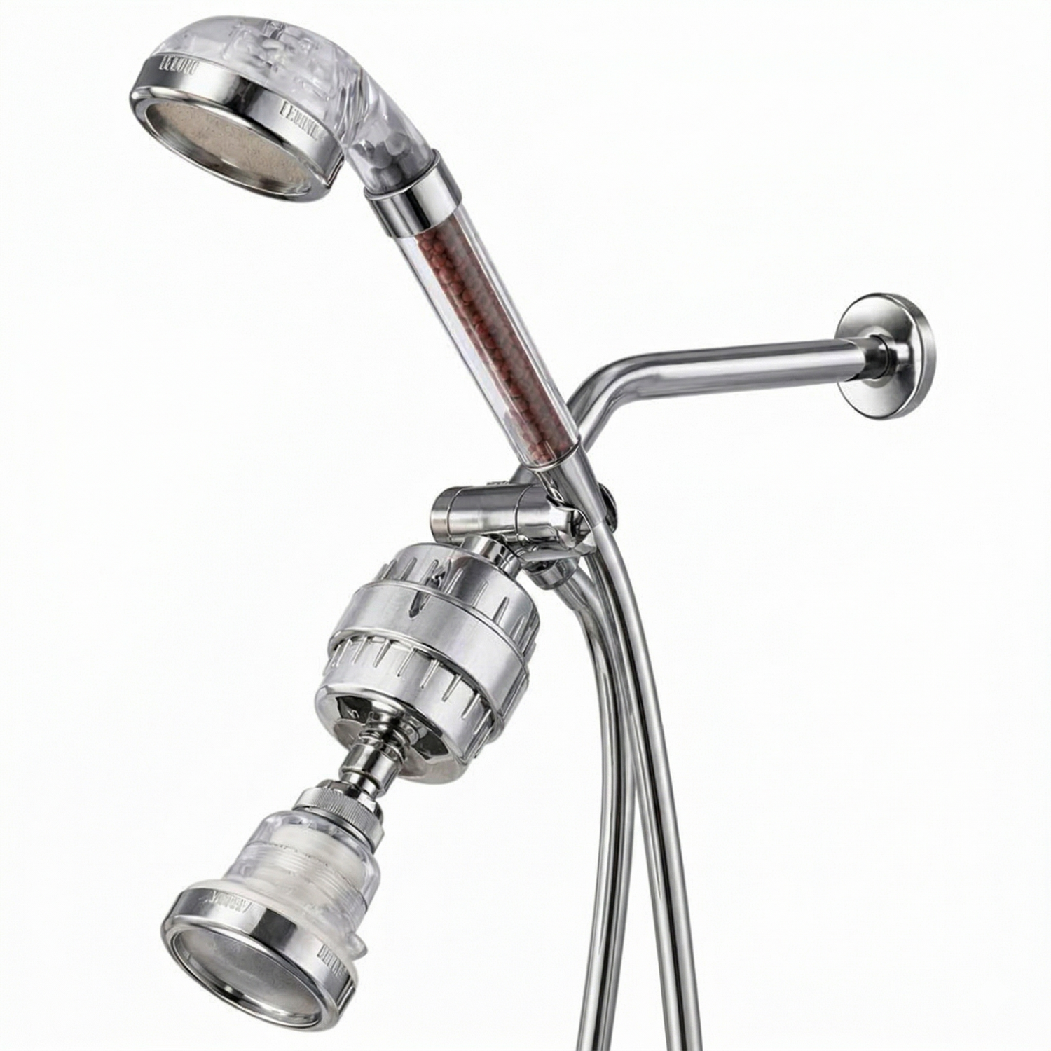 MineralStream Eco-Friendly Shower Head dual kit front view