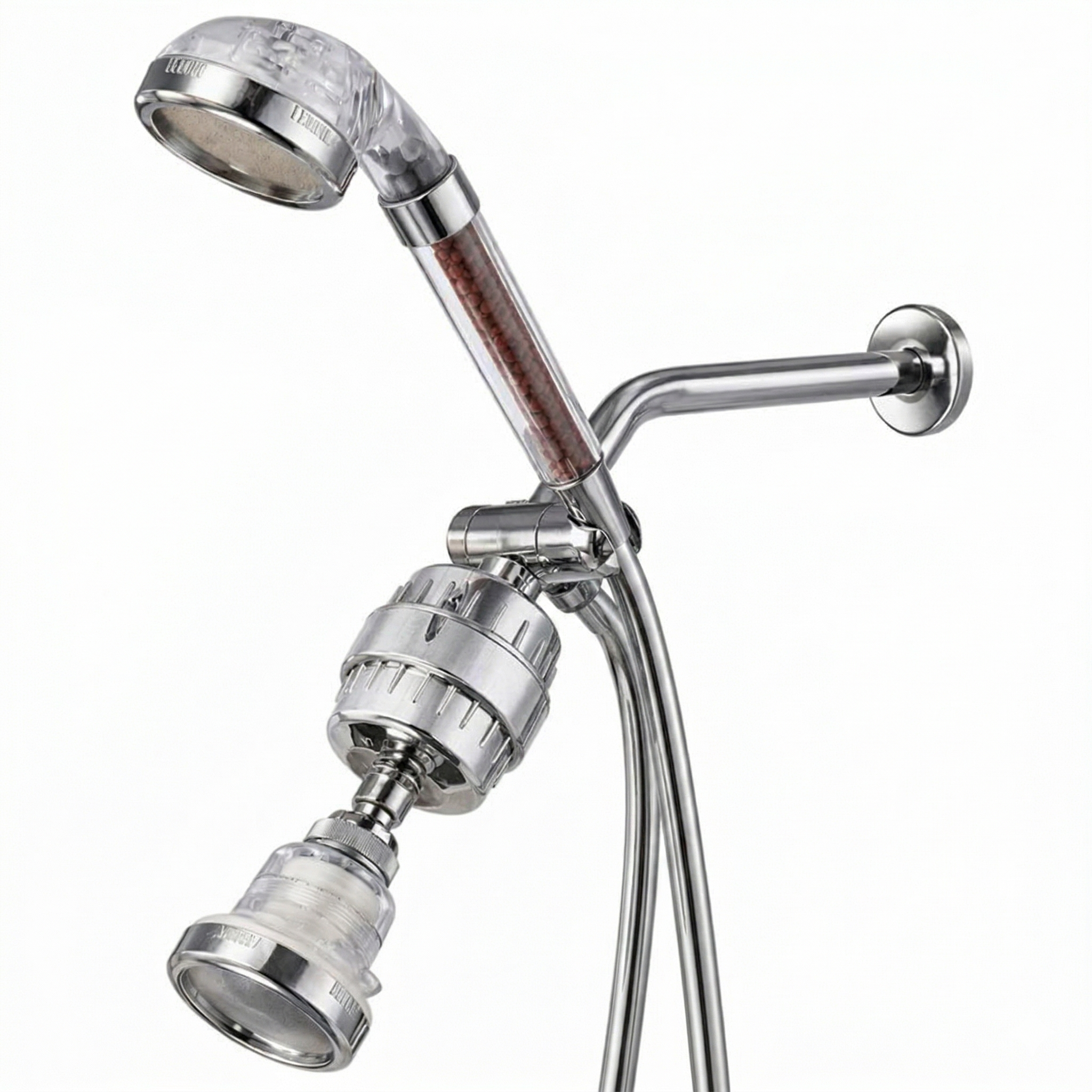 MineralStream Eco-Friendly Shower Head dual kit front view
