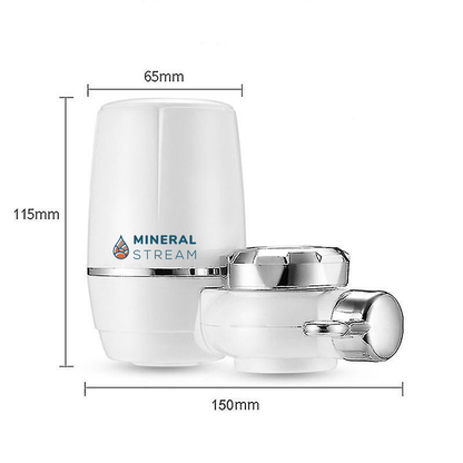 Advanced Faucet Water Filter dimensions and size diagram for the tap-mounted unit