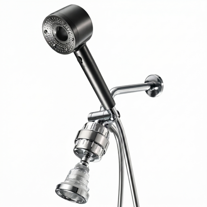 Hey Pure Filtered Shower Head dual shower kit in grey