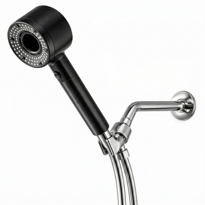 Hey Pure Filtered Shower Head essential kit in black