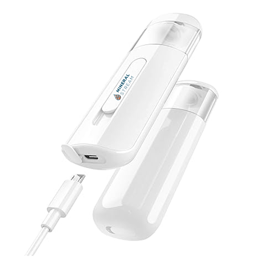 Hydrogen Water Face Mist charging via Micro USB cable
