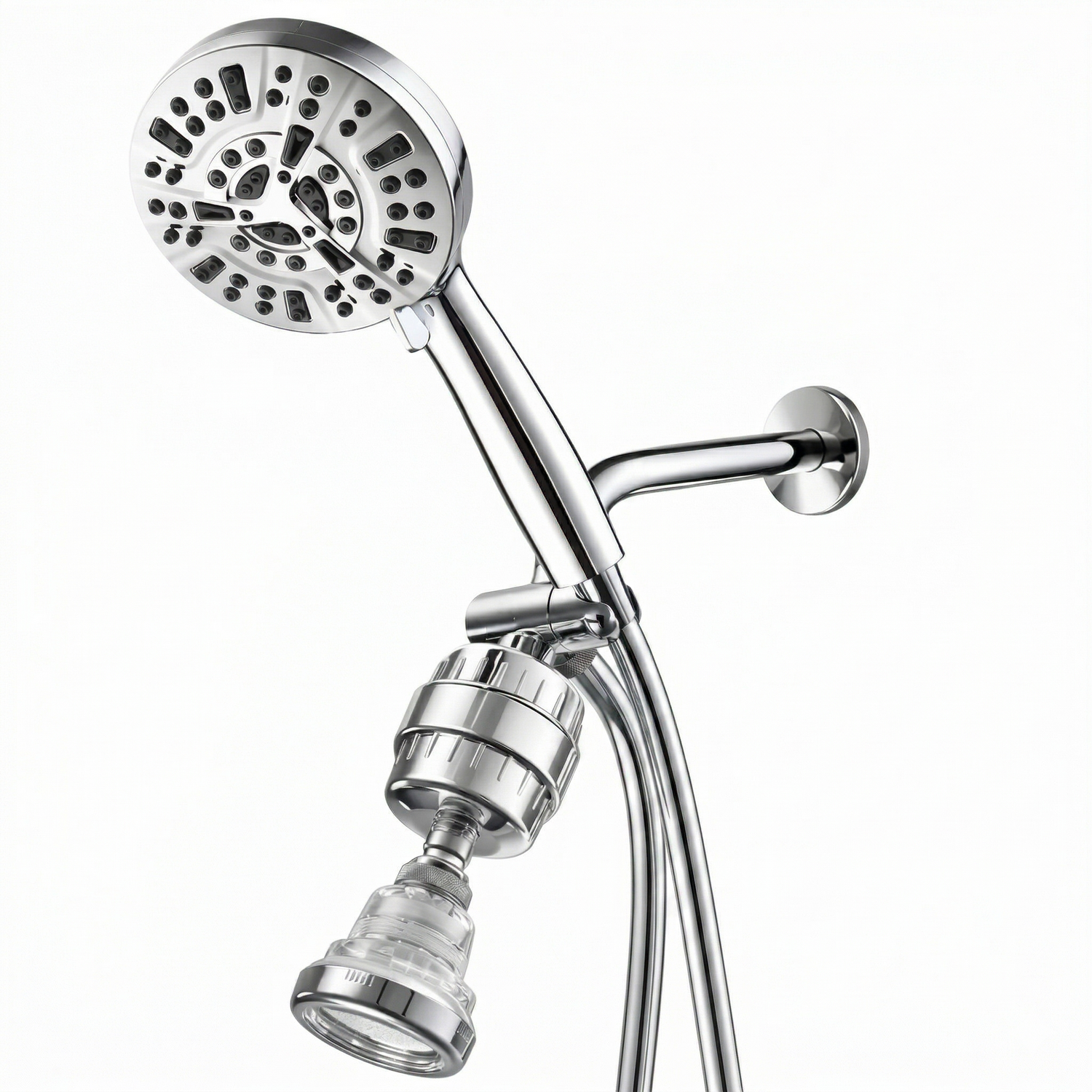 Luxe 10 Mode Dual Shower System - front view of bundles by Mineral Stream