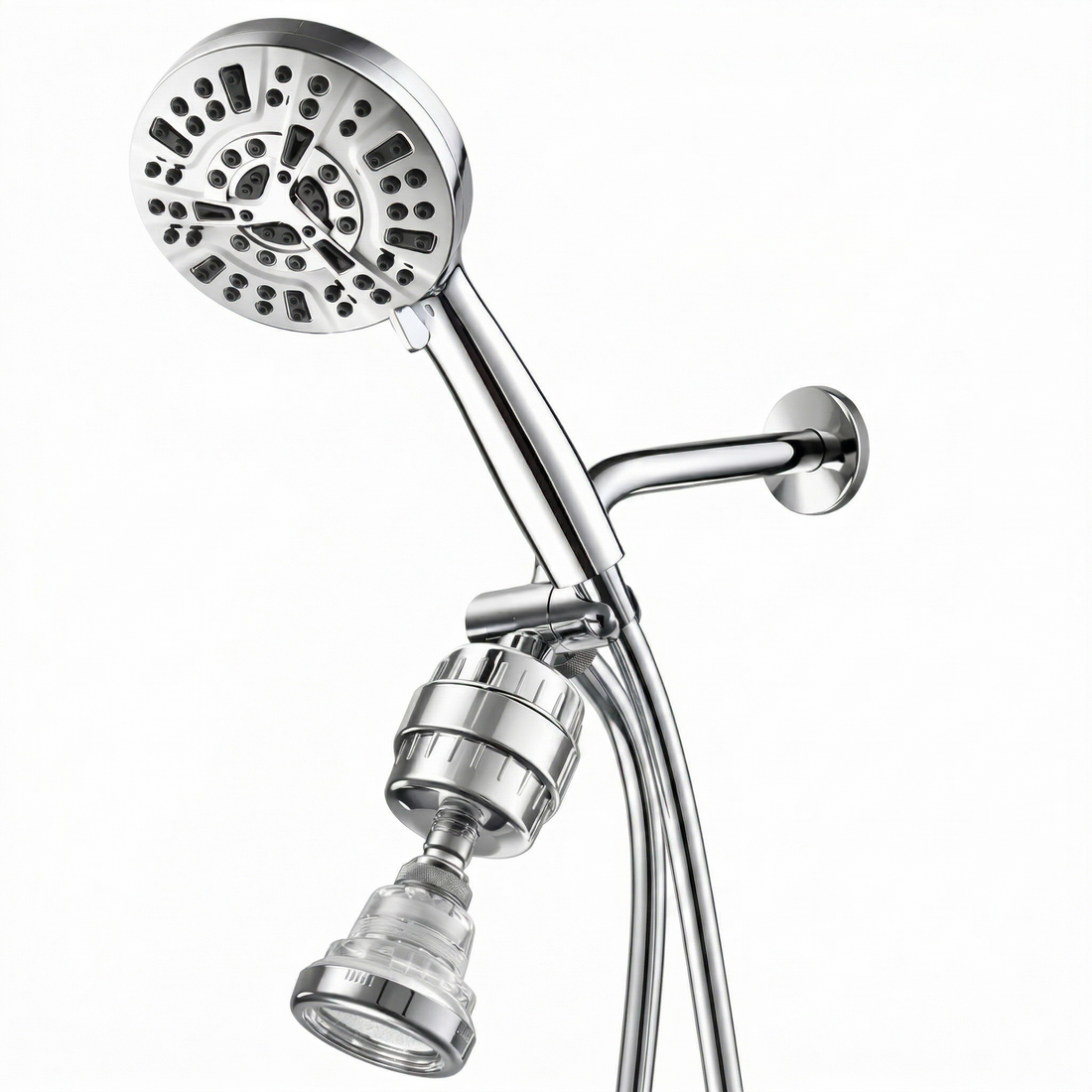 Luxe 10 Mode Dual Shower System - front view of bundles by Mineral Stream
