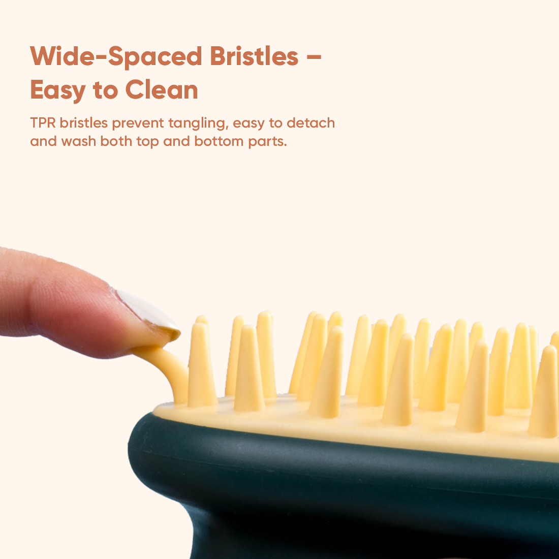 How to use the Shower Scalp Massager on the scalp while shampooing