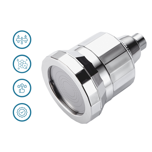 ADVANCED 15-STAGE PURIFICATION, RAIN SHOWER LUXURY