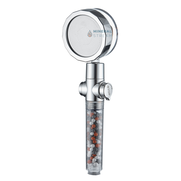 MineralStream TurboFan Shower Head high-pressure aerated water benefits